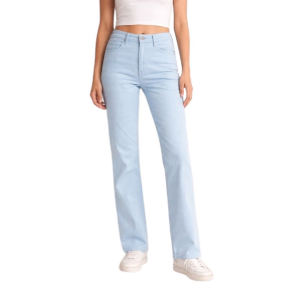 NWT Conrad C Collection Proportion Petite Light Blue Straight Leg Jeans Size 16P